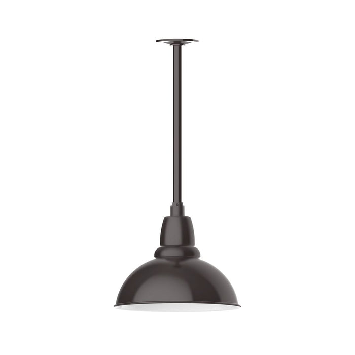 Cafe 12" stem mount pendant in Architectural Bronze
