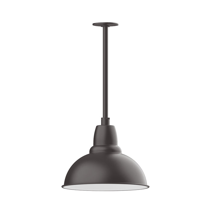 Cafe 14" stem mount LED Pendant in Bronze Matte | Montclair Light Works