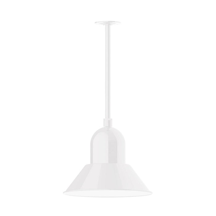 Prima 14" LED Stem Mount Pendant Light in White