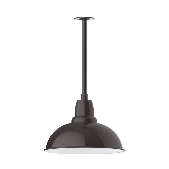 Cafe 16" stem mount pendant in Architectural Bronze
