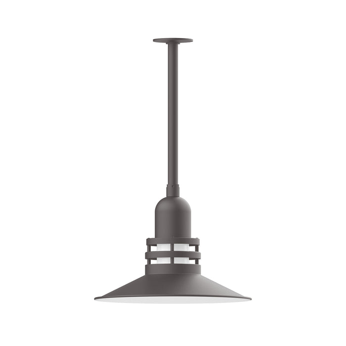 Atomic 16" pendant, stem mount in Bronze Matte | Montclair Light Works