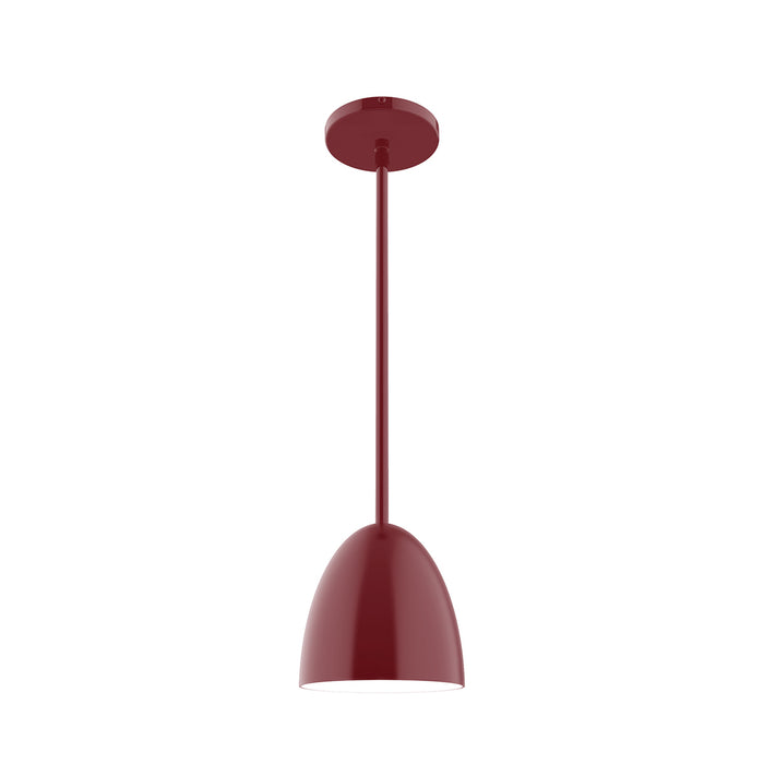 Jill 6 inch Stem Hung Pendant in Barn Red | Montclair Light Works