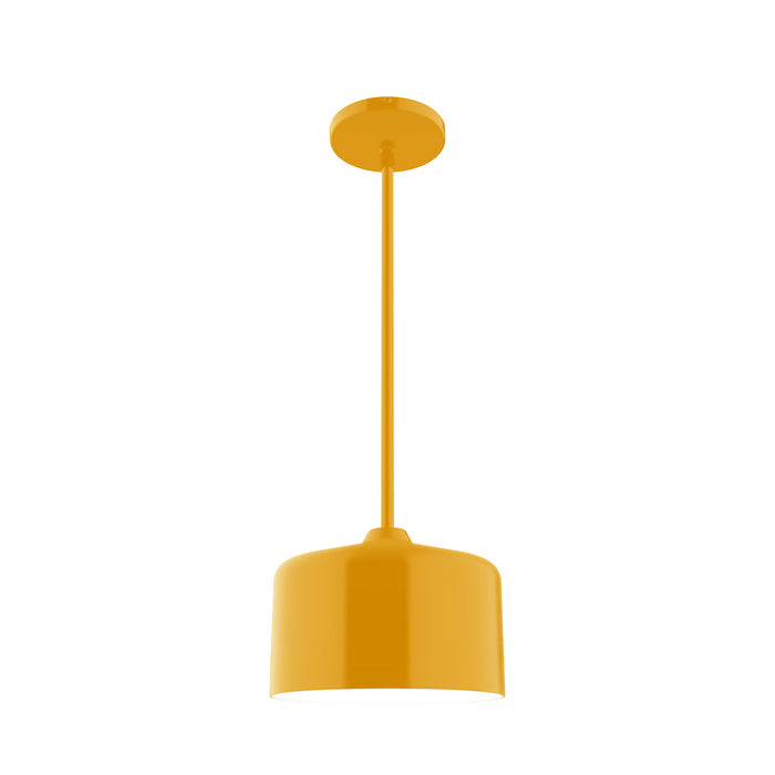 Julia 8.5 inch Stem Hung Pendant in Bright Yellow | Montclair Light Works