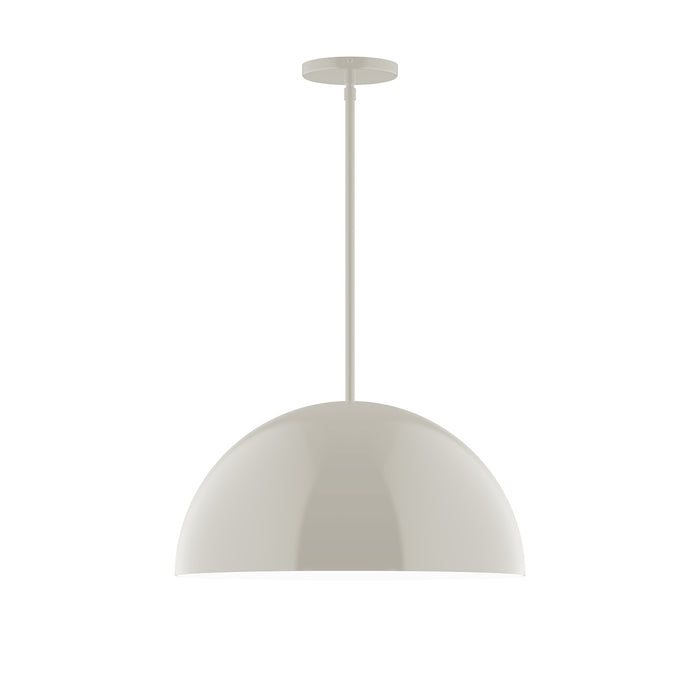 Arcade 18" LED Stem Hung Pendant in Silk Gray | Montclair Light Works