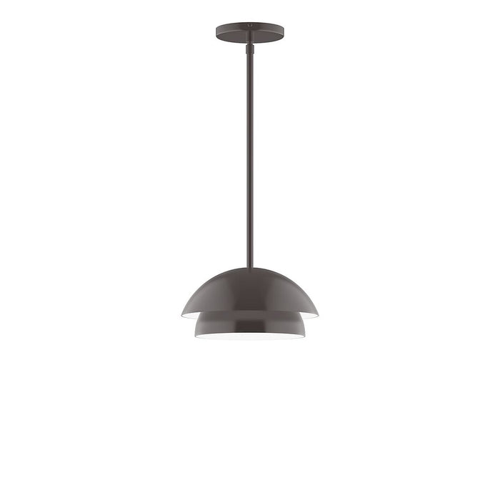 Nest 10" LED Stem Hung Pendant in Architectural Bronze