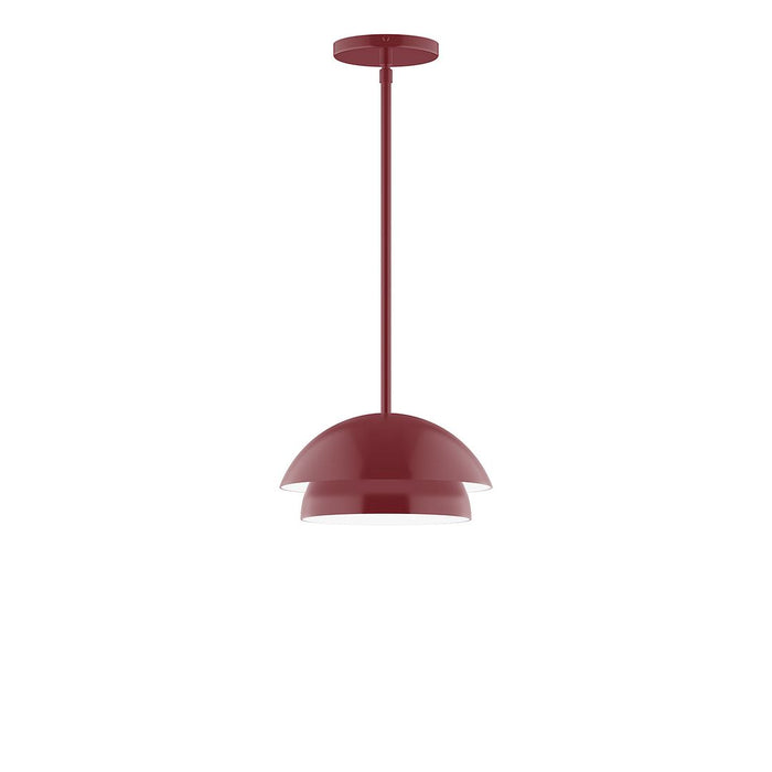 Nest 10" Stem Hung Pendant in Barn Red