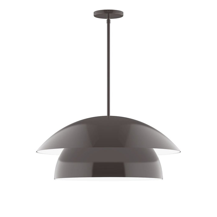 Nest 24" LED Stem Hung Pendant in Architectural Bronze