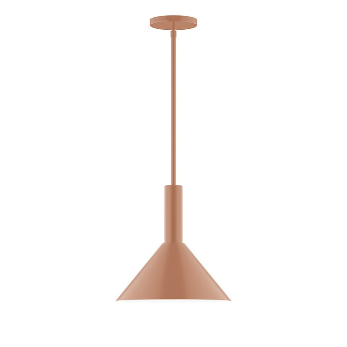 Chase 12" LED Stem Hung Pendant in Terracotta