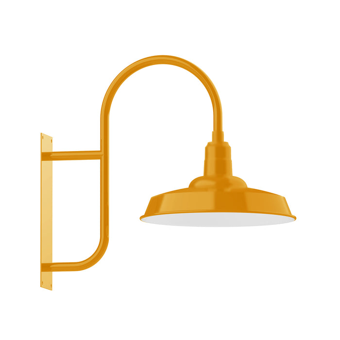 Warehouse 18" LED Wall Mount in Bright Yellow | Montclair Light Works