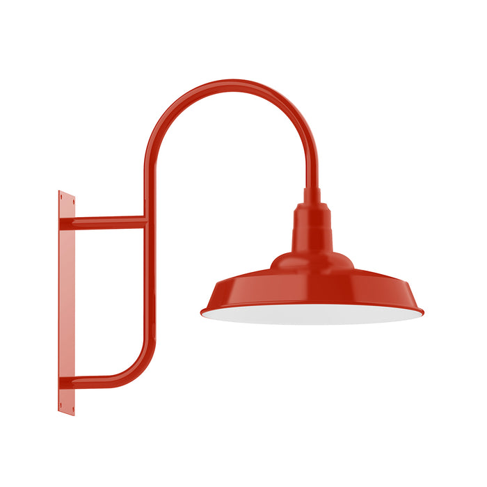 Warehouse 18" wall mount in Vermillion | Montclair Light Works