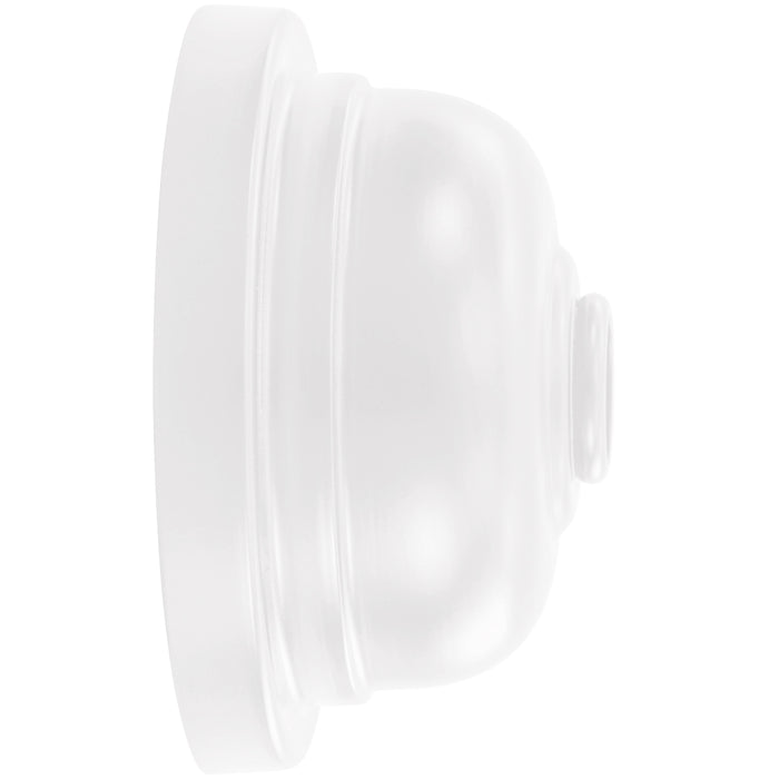 Warehouse 12" Straight Arm wall light in White