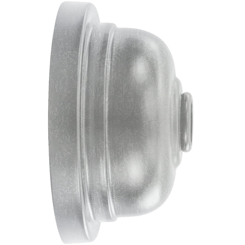 Cafe gooseneck wall light in painted galvanized, round backplate and cone shade