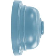 Light blue wall mount base and gooseneck arm with round back plate