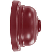 Barn red wall light head with ribbed base and mounting plate