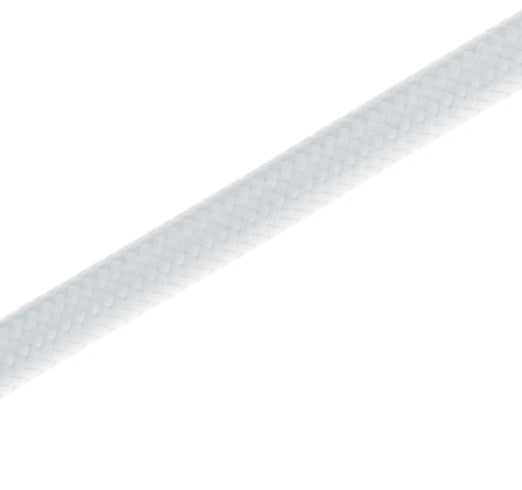 Textured light-gray braided cord for pendant light suspension