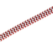 Red-and-white chevron fabric cord for pendant light
