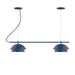 Nest 2-Light Linear LED Chandelier in Navy | Montclair Light Works