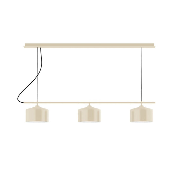 J-Series Julia 3-Light Linear Chandelier in Cream