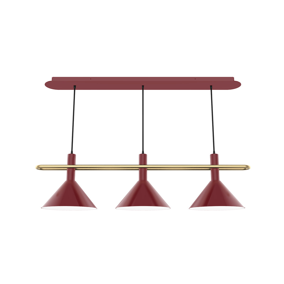 Raceway: Linear Chandelier for Long Tables and Islands