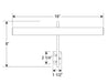 Designer 16" Plug-In 2700K LED Picture Light in Gold Matte Line Drawing