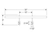 Designer 36" Plug-In 2700K LED Picture Light in Gold Matte Line Drawing