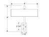 Gallery 8" Plug-In 2700K LED Picture Light in Gold Matte Line Drawing