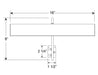 Gallery 16" Plug-In 2700K LED Picture Light in Satin Silver Line Drawing