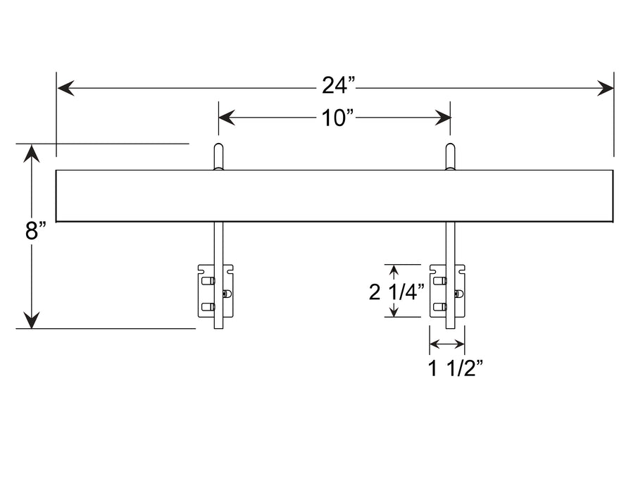 Gallery 24" Plug-In 2700K LED Picture Light in Bronze Matte Line Drawing