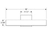 Gallery 16" Direct Wire 2700K LED Picture Light in Black Line Drawing