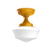 Schoolhouse 12" flush mount in Bright Yellow | Montclair Light Works