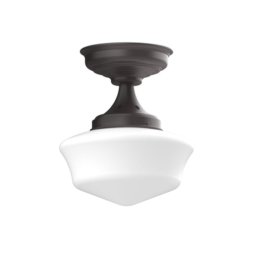 Schoolhouse 12" flush mount in Bronze Matte | Montclair Light Works
