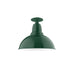 Cafe 12" Flush Mount Light in Forest Green | Montclair Light Works