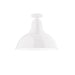 Cafe 14" LED Flush Mount Light in White | Montclair Light Works