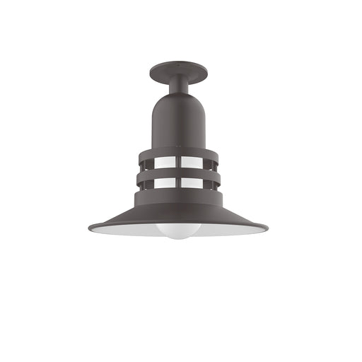 Atomic 12" Flush Mount Light in Bronze Matte in Bronze Matte | Montclair Light Works
