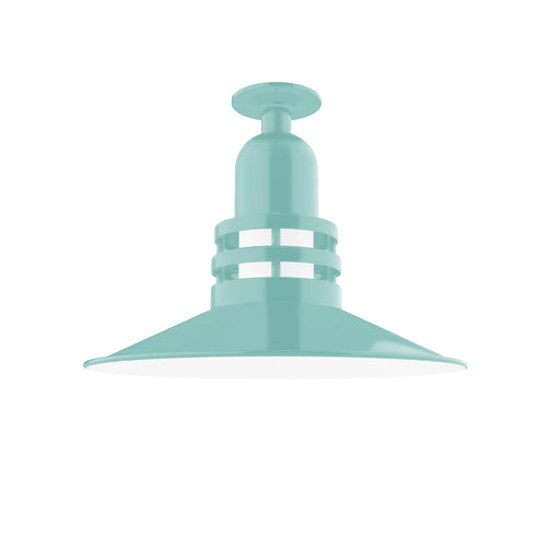 Atomic 16" Flush Mount Light in Sea Green in Sea Green | Montclair Light Works