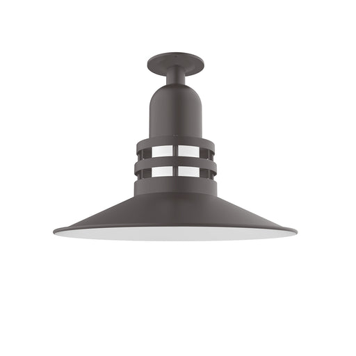 Atomic 16" Flush Mount Light in Bronze Matte in Bronze Matte | Montclair Light Works