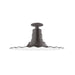 Radial 16" Flush Mount Light in Architectural Bronze | Montclair Light Works