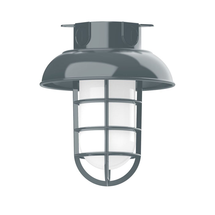Vaportite 8" LED Flush Mount Ceiling Light in Slate Gray