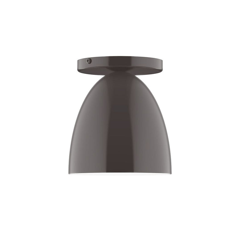 Jill 6 in flush mount ceiling fixture with bronze shade, dark architectural finish.
