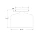 Julia 8.5" Flush Mount in Bright Yellow Line Drawing