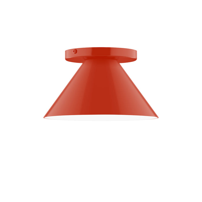 Pinnacle 8" Flush Mount in Vermillion | Montclair Light Works