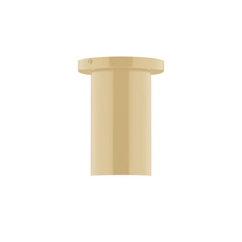 Ivory 3.5 in flush mount beam light fixture with cylindrical housing