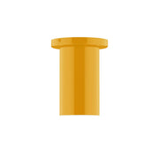 Bright yellow 3.5 in LED flush mount ceiling light, cylindrical canopy