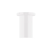 White 3.5 in flush mount ceiling light fixture with cylindrical housing