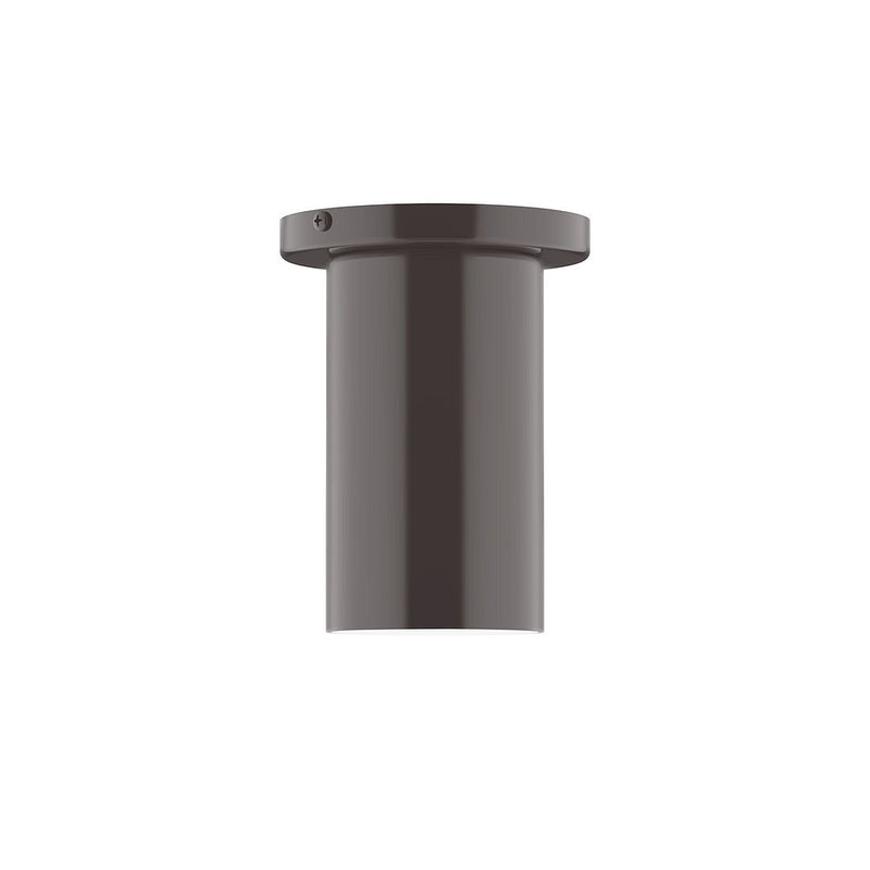 Beam 3.5 in flush mount ceiling light, architectural bronze finish, round canopy