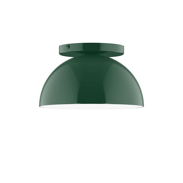 Axis Arcade 8" LED Flush Mount in Forest Green