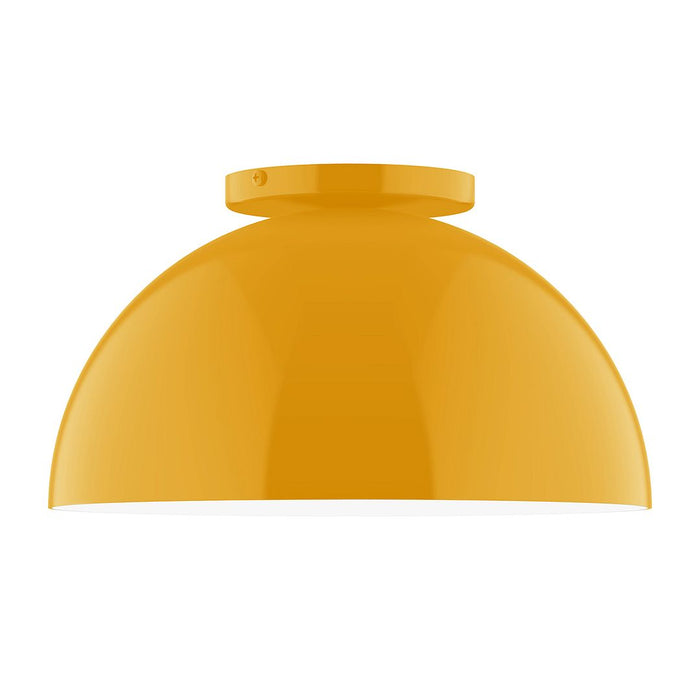 Axis Arcade 12" LED Flush Mount in Bright Yellow