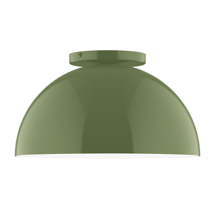 Axis Arcade 12" Flush Mount in Fern Green