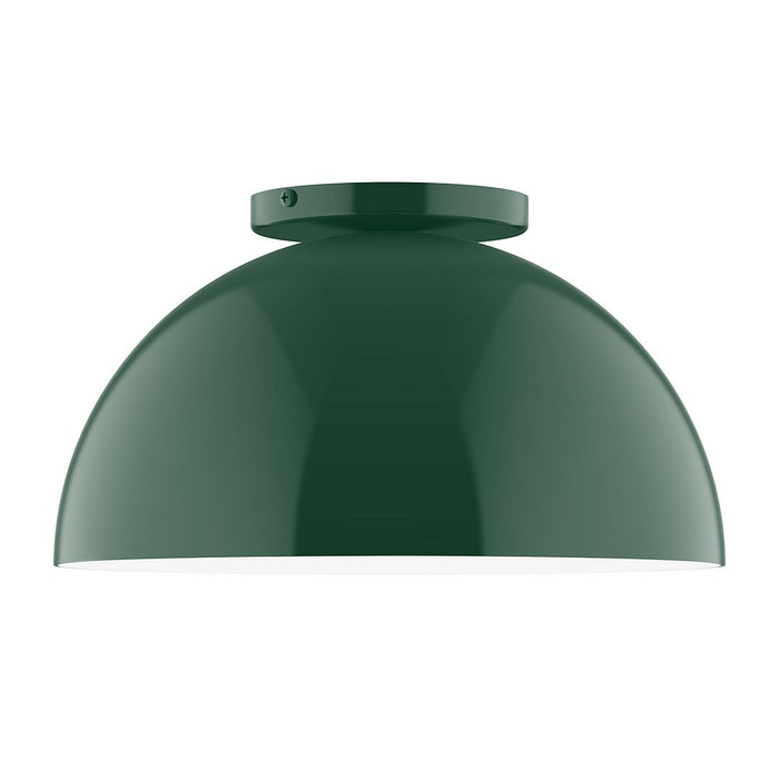 Axis Arcade 12" Flush Mount in Forest Green