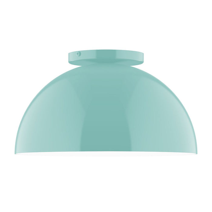 Axis Arcade 12" LED Flush Mount in Sea Green